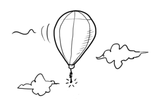 Drifting balloon sat